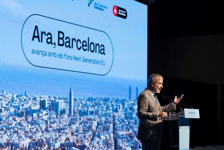 Collboni reclama alargar más allá de 2026 los fondos NextGenerationEU, que han permitido acelerar la transformación de Barcelona