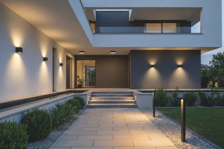 iluminación exterior sostenible